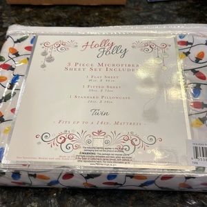 Holly jolly sheet set